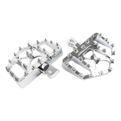 Wide Foot Pegs MX Style Floorboard Fit Harley Touring Sportster Softail Dyna