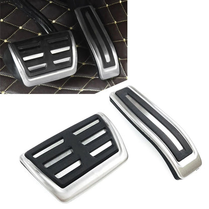 Stainless Steel Fuel Brake Pedal Cover For VW Touareg For Porsche Cayenne LHD