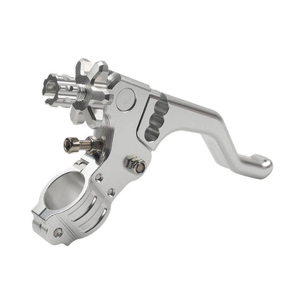 Stunt Clutch Lever Performance Cable Pull 7/8 1 Finger Universal Motor Silver