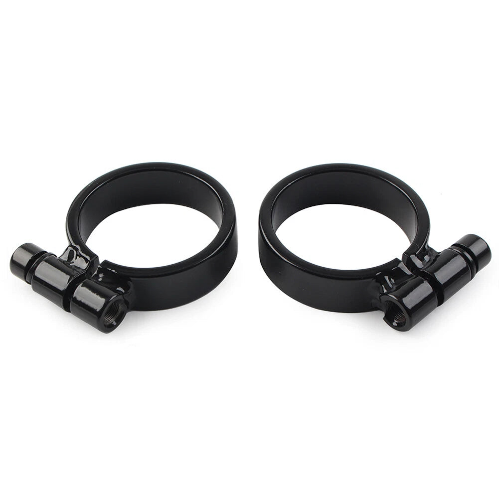 Fit Harley XL Ironhead Sportster 1000 Model 1957-1985 Exhaust Port Clamps Black