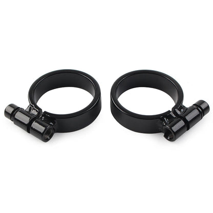 Fit Harley XL Ironhead Sportster 1000 Model 1957-1985 Exhaust Port Clamps Black