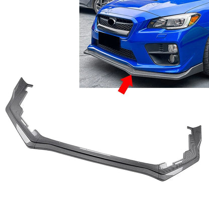 Carbon Fiber Pattern Front Bumper Lip Splitter For Subaru WRX STI 2015-2021