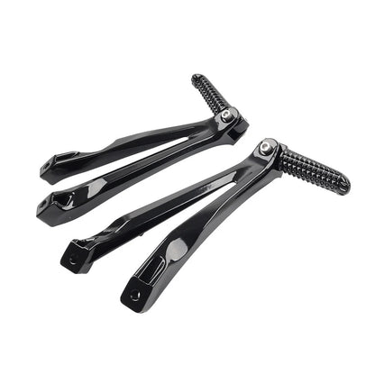 Rear Passenger Footrests Foot Pegs Bracket For Yamaha YZF R1 2004-2008 Black