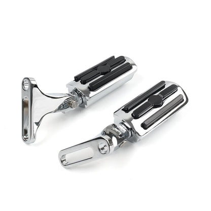 Rear Passenger Footpeg Mount Bracket Fit For Harley Touring Models 1993+ Chrome