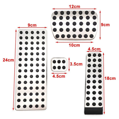 4Pcs Car Foot Pedal Pad Cover Kit For Mercedes-Benz E S SL SLK W124 CL CLK R  US
