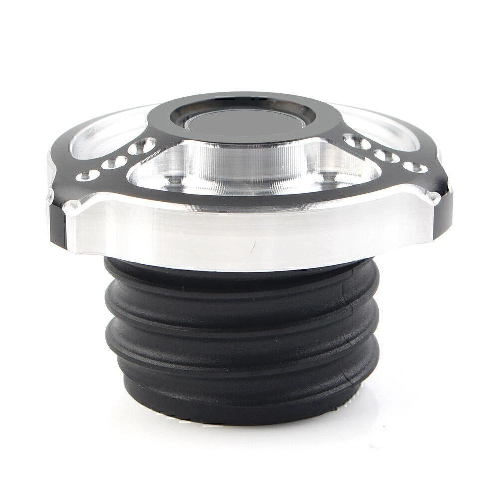 Fuel Gas Tank Cap Cover Fit For Harley Sportster Touring Softail Dyna 1992-2017