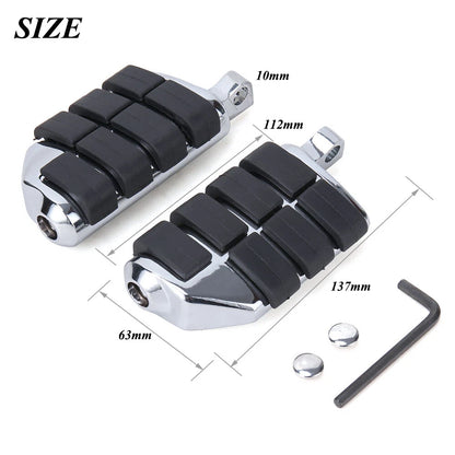Pair Male Mount Foot Pegs Footrests For Harley Touring Softail Dyna Sportster XL