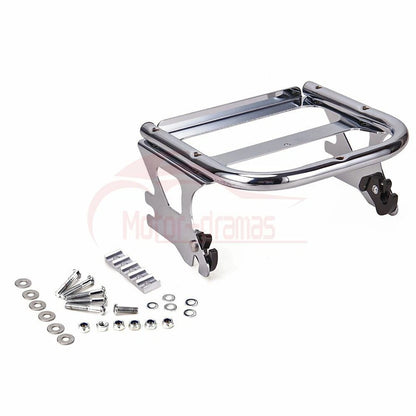 Detachable 2-up Tour Pak Mounting Luggage Rack For Harley Road King Glide 97-08