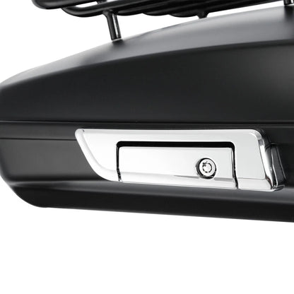 Matte Black Razor Trunk Backrest Pad Top Rack Fit Fit For Harley Touring 2014-Up