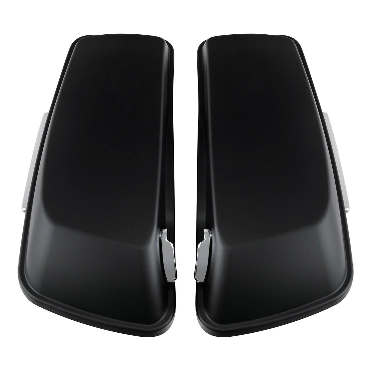 Matte Black 5'' Stretched Saddlebags w/ Bracket For Harley Softail Fatboy 84-17