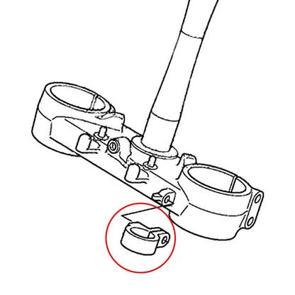 Front Brake Hose Clamp Line Holder Fit HONDA CR80R CR85R CR125R CR250R CR500R us