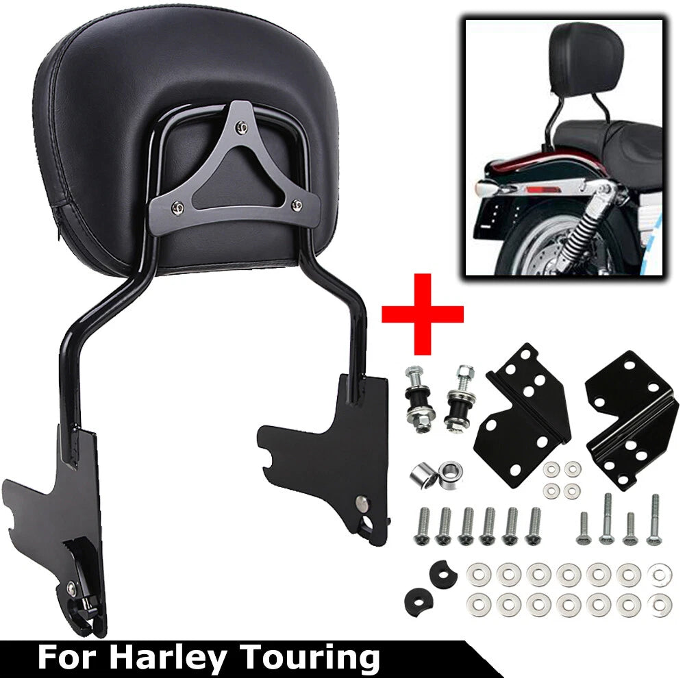For 97-08 Harley Touring FLT Passenger Backrest Sissy bar & Docking Hardware Kit