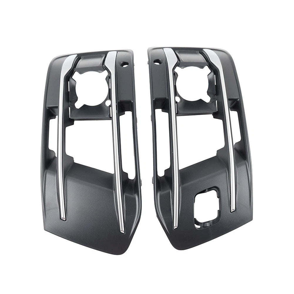 1 Pair Front Bumper Fog Light Grille Cover For Audi Q7 2016-2019 4M0807681AA