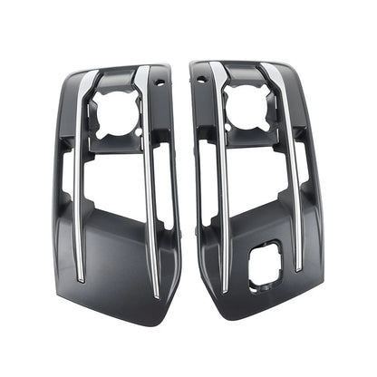 1 Pair Front Bumper Fog Light Grille Cover For Audi Q7 2016-2019 4M0807681AA