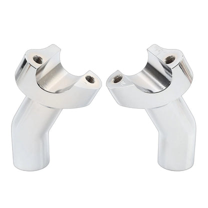 3 1/2" Pullback Handlebar Risers Fit Harley 1" Bar Dyna Softail Road King Chrome