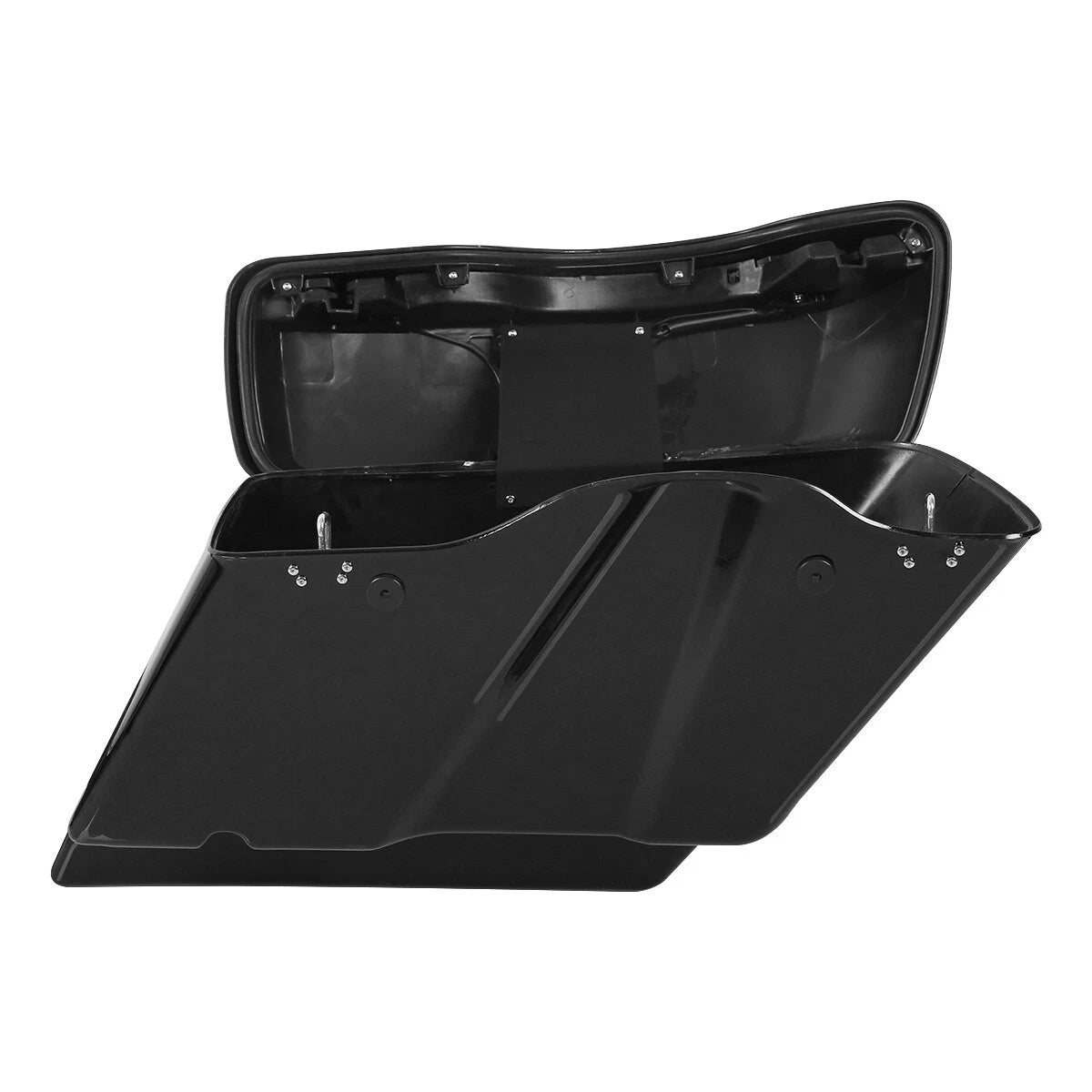 Stretched Hard Saddlebags Chrome Conversion Bracket Fit For Harley Softail 84-17