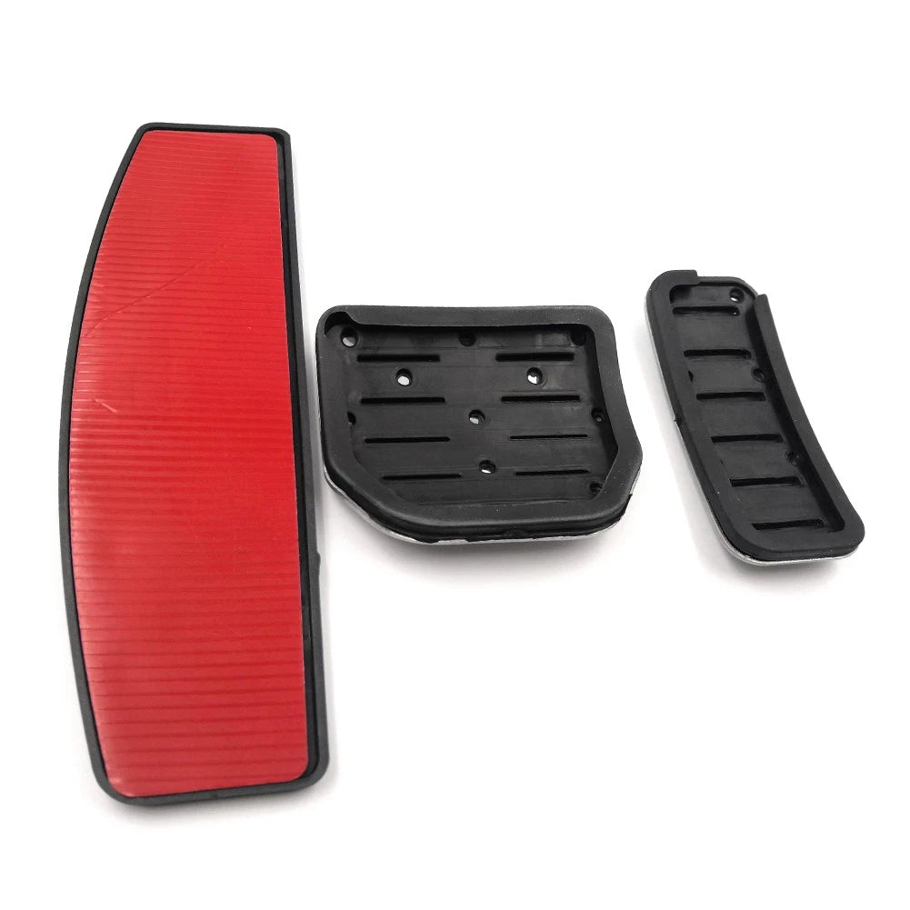 4pcs Steel Footrest Brake Gas Pedals Protection Cover For Land Rover LR3 LR4