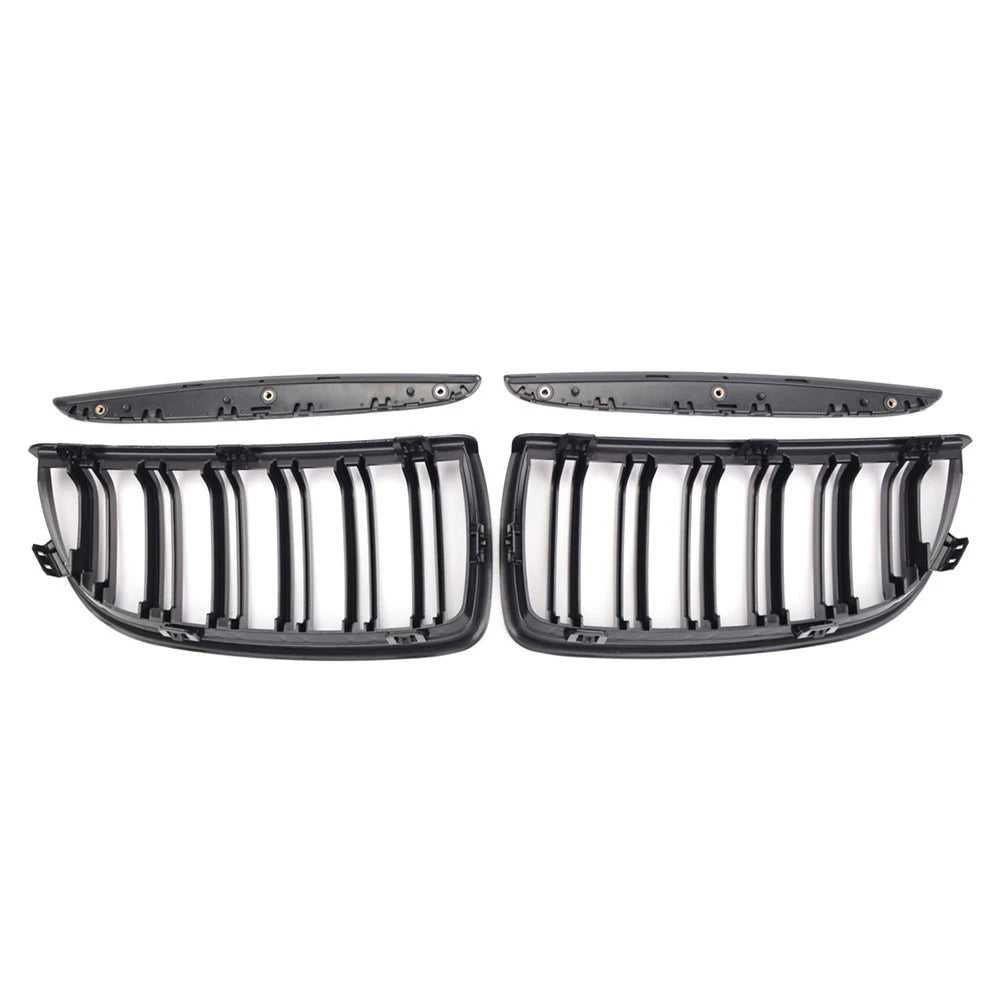 Dual Slat Front Kidney Grille For BMW 3-Series E90 2005-2008 For E91 Wagon 06-08
