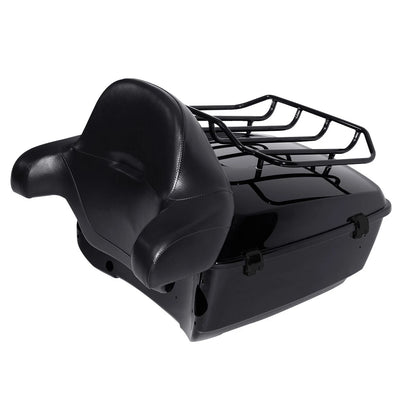 Black King Trunk Pad Mount Rack Docking Kit Fit For Harley Touring 2014-Up 2024
