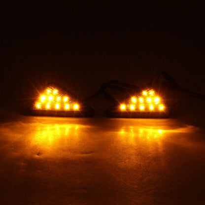 Smoke Turn Signal LED Lamp Amber Light Indicator Fit Kawasaki Ninja ZX6R 1998-06