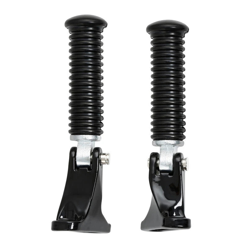 Black Passenger Footpeg Foot Pegs Mount For Harley Touring Electra Glide 1993-Up