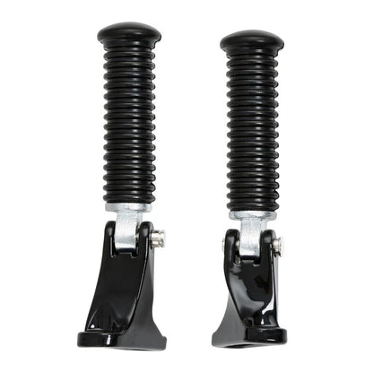 Black Passenger Footpeg Foot Pegs Mount For Harley Touring Electra Glide 1993-Up
