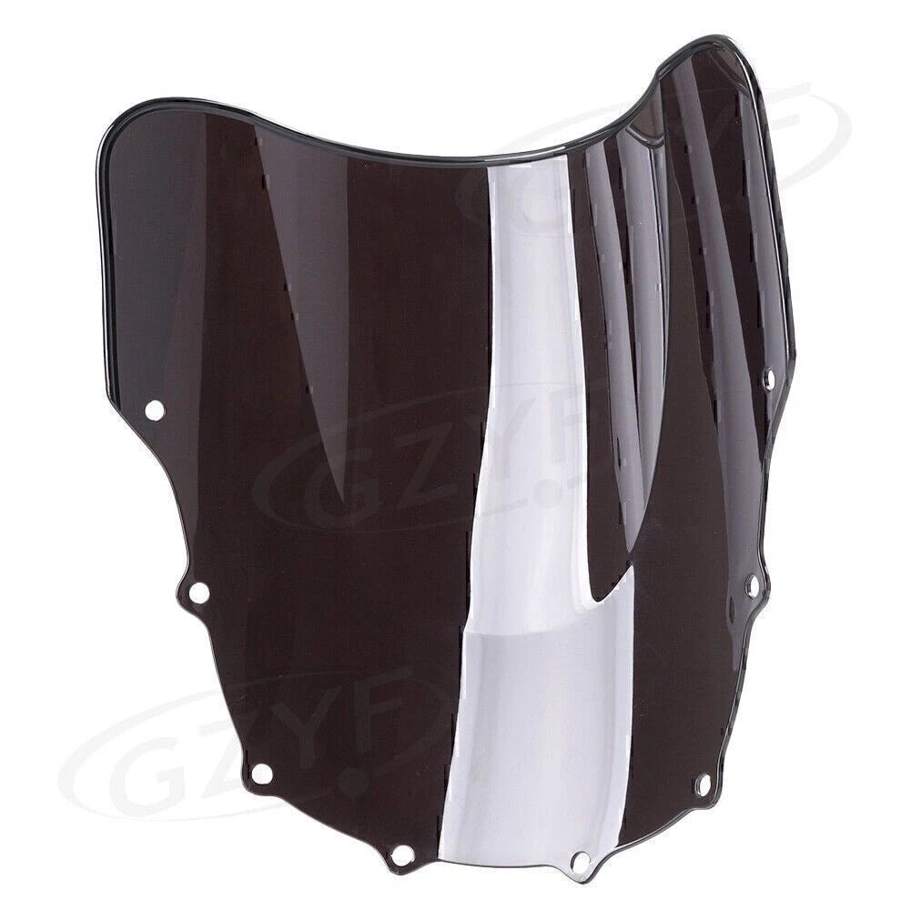 Double Bubble Windscreen Smoke Motorcycle For Kawasaki ZZR400/600 1993-2007