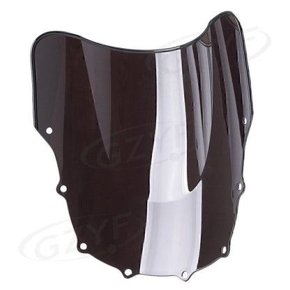 Double Bubble Windscreen Smoke Motorcycle For Kawasaki ZZR400/600 1993-2007
