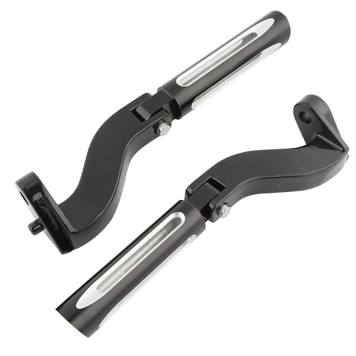 Rear Foot Pegs Peg Bracket Fit For Harley Davidson Touring Street Glide 1993-24