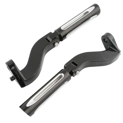 Rear Foot Pegs Peg Bracket Fit For Harley Davidson Touring Street Glide 1993-24