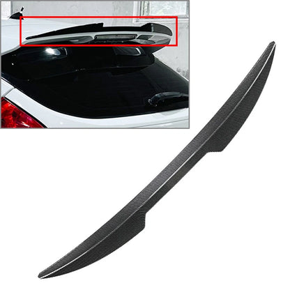 Carbon Fiber Look Rear Roof Trunk Spoiler Lip For Ford Focus MK3 MK3.5 2011-2017
