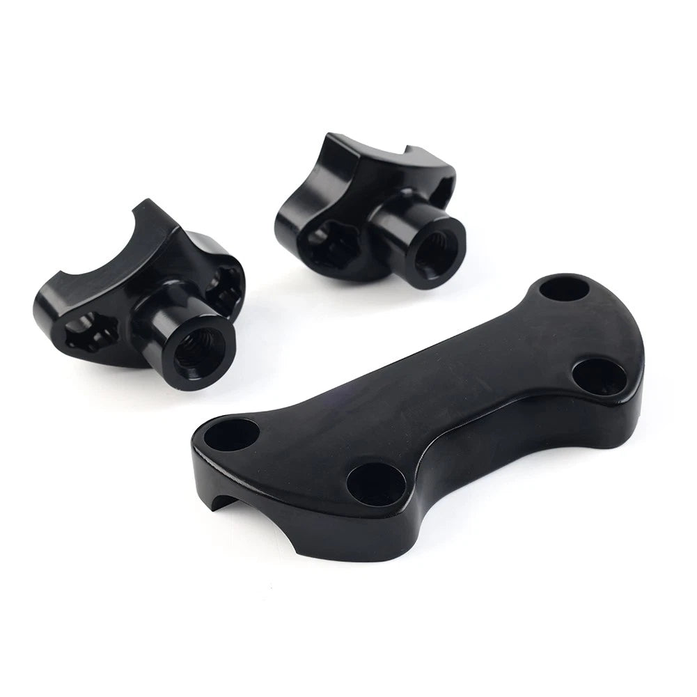 1.7 Handlebar Risers Top Clamp For Harley Dyna Softail Street Bob Sportster