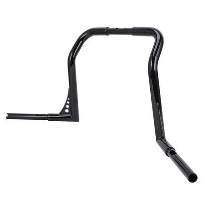 Black 16" Rise 1 1/4" Ape Hangers Bars Handlebar For Harley Electra Street Glide