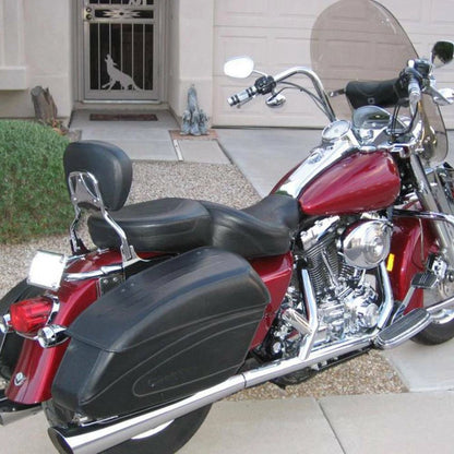 Passenger Sissy Bar Backrest+Front Docking Hardware Kit for Harley Touring 97-08