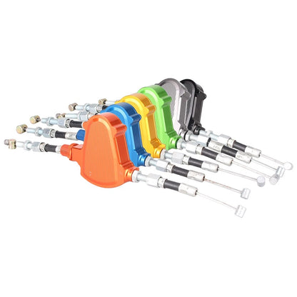 Aluminum Stunt Clutch Pull Cable Lever Easy System Fit For Honda Kawasaki Black