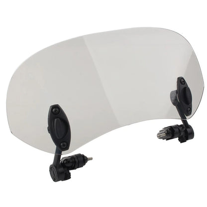 280mm Adjustable Windshield Extension Spoiler Wind Deflector Universal Smoke US