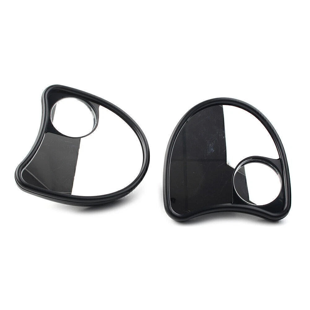 Fairing Mount Mirrors Blind Spot Side Mirror Fit Harley Batwing Touring 1996-13