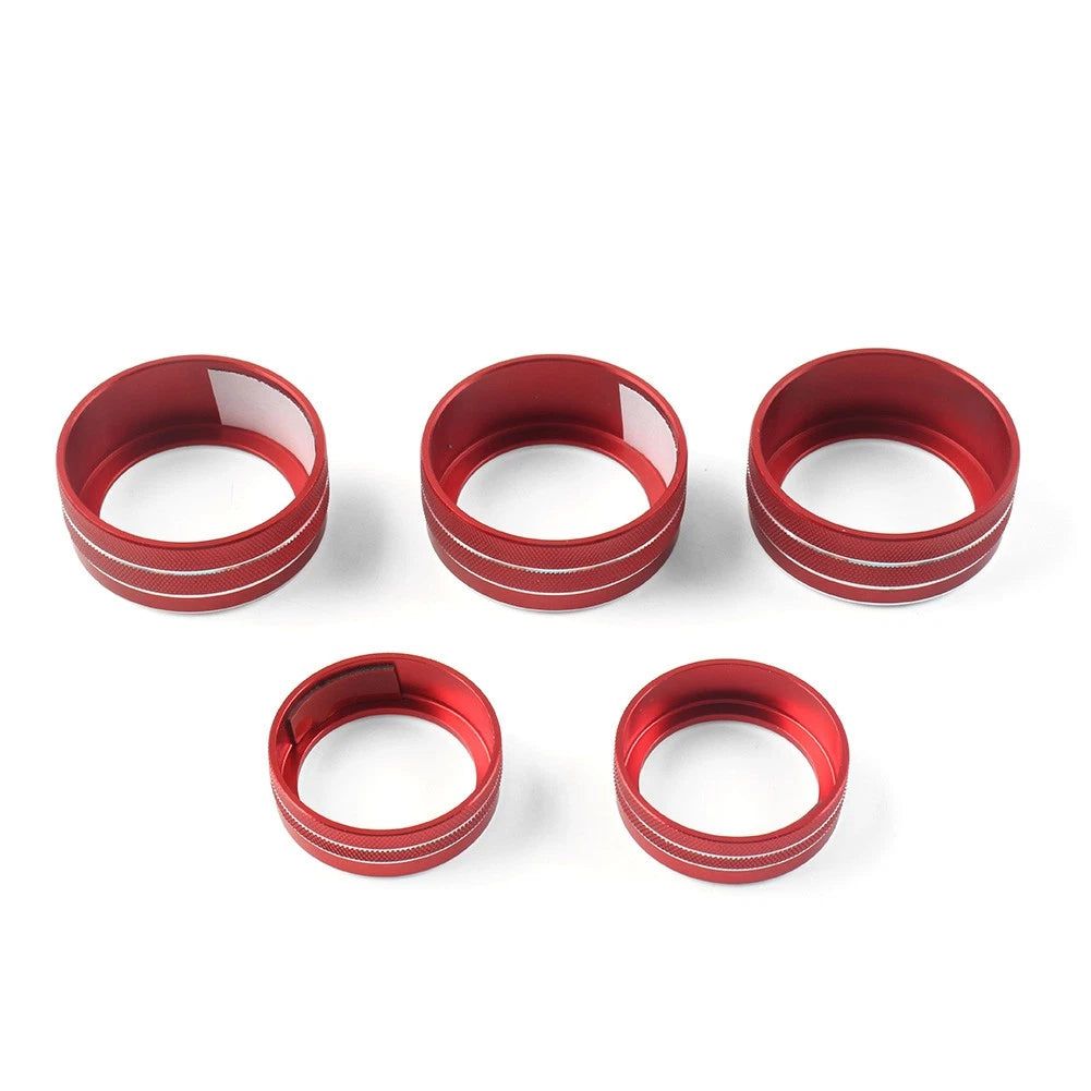 Control Switch Knob Ring Cover Trim For Honda Accord 10th Generation 2018-22 Red