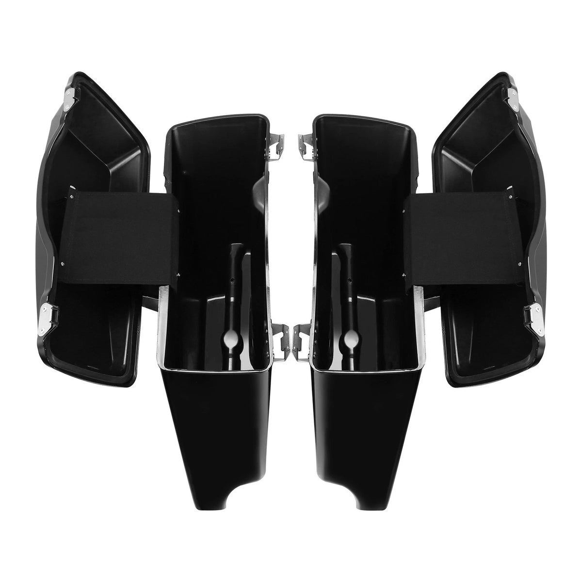 Stretched Hard Saddlebags LED Rear Fender System For Harley Electra Glide 93-08