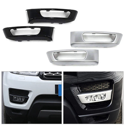 For Range Rover Sport 2014-2017 Front Bumper Fog Light Lamp Cover Silver 2PCS