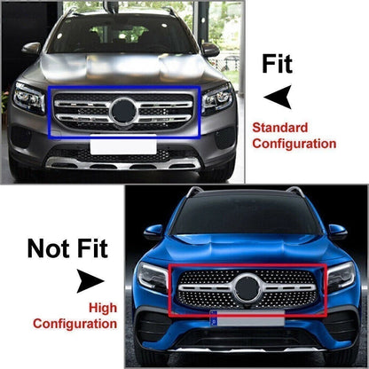 Carbon Fiber Black Front Bumper Lip Splitter Spoiler For  Benz GLB X247 20-21