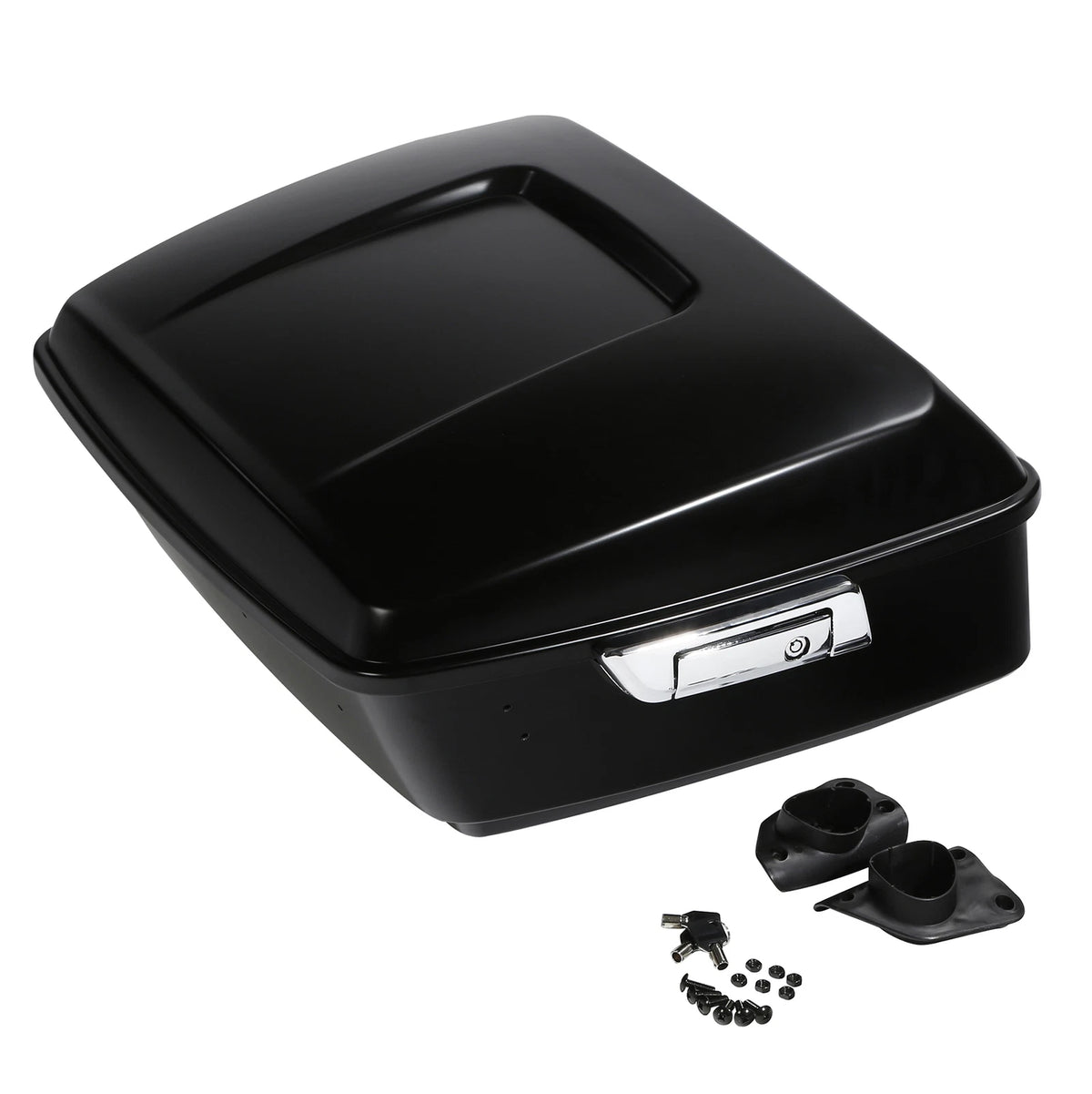 King Trunk Backrest Pad Mount Fit For Harley Touring Glide 2014-Up