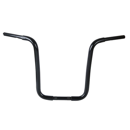 Black 14" Rise 1-1/4" Ape Handlebar Bar Fit For Harley Sportster XL Softail Dyna
