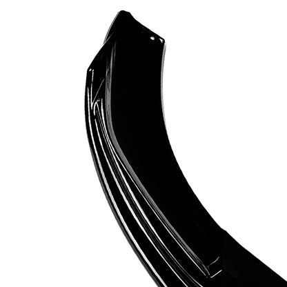Glossy Black Front Bumper Spoiler Lip Splitter For Audi Q5 FY 2021-2024