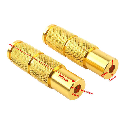 For Motorcycle  Pegs Footpegs Rear Set Pedals Racing Universal Yellow