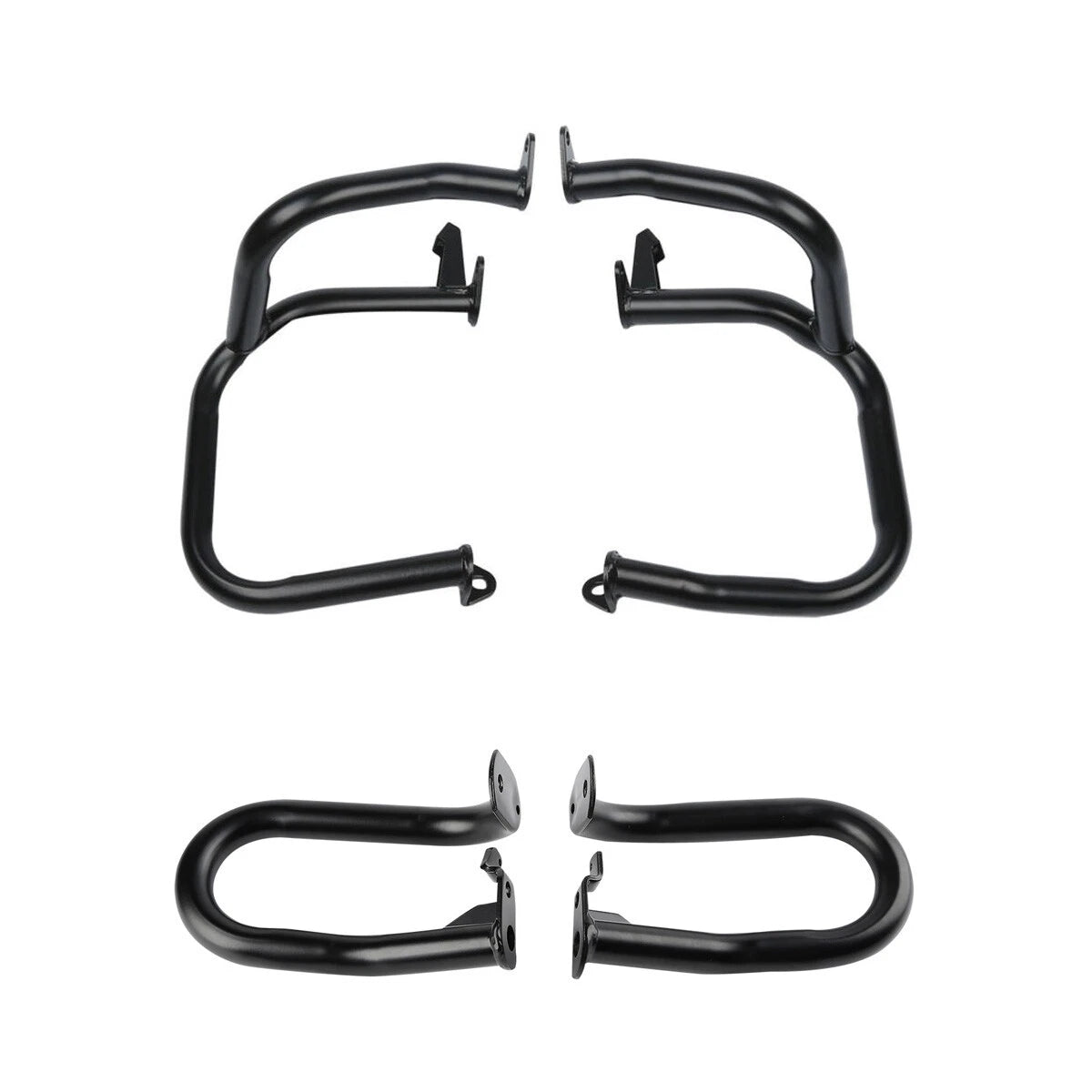 Front & Rear Black Engine Guards Crash Bars Fit For Honda 1800 GL1800 2001-2017