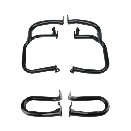 Front & Rear Black Engine Guards Crash Bars Fit For Honda 1800 GL1800 2001-2017