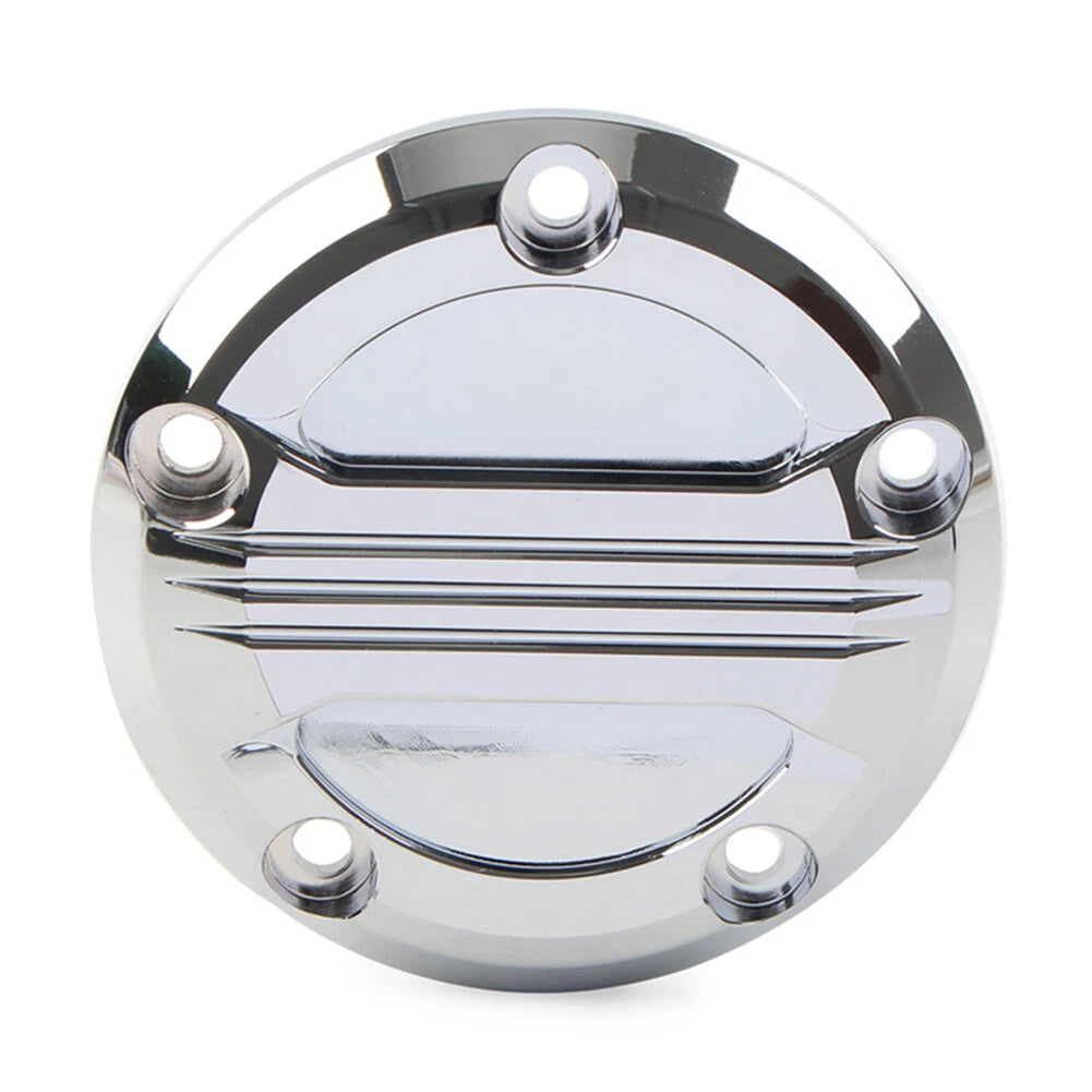 For Harley Twin Cam 99-17 Touring Electra Glide Timing Point Cover 5Holes Chrome