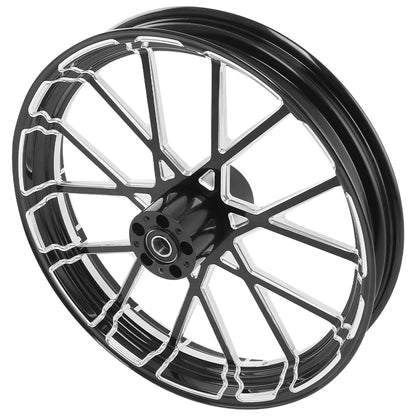 21" Front Wheel Rim Dual Hub & Fender Fit For Harley Electra Road Glide 2008-13