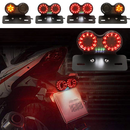 Universal Motorcycle Tail Lights LED Rear Brake Lamp Modification Indicators 12V